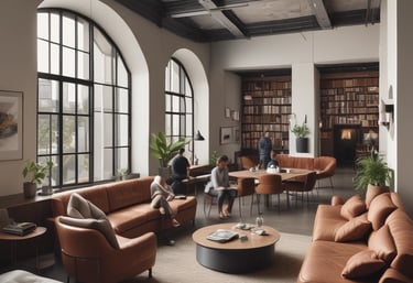 Portrait of the commerciaspace company manager and CEO in a sleek modern office.