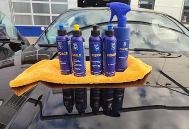 Gamma completa di prodotti professionali car care TACC e accessori premium per detailing auto dispon