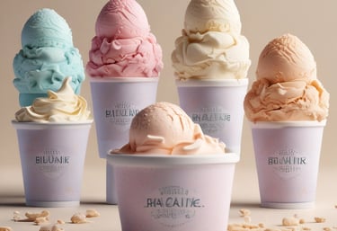 A vibrant display of colorful gelato tubs in a professional gelateria setting.