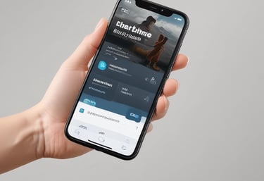 A close-up of hand holding a smartphone showing a Dayang Cell voucher purchase screen.
