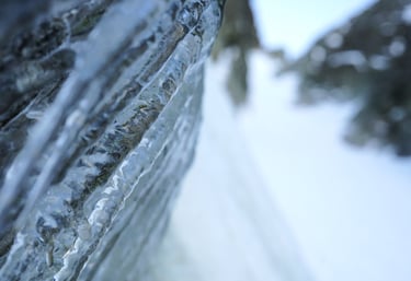 structure glacée dans le couloir Nathalie