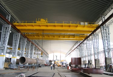 Self Support roof for heavy metal industries