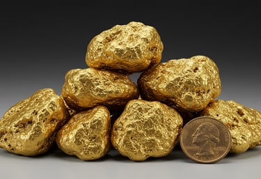 a pile of gold nuggies with a penny penny penny penny penny penny penny
