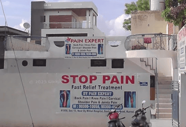 An image showing the facade of PAIN EXPERT Physiotherapy clinic in Karnal