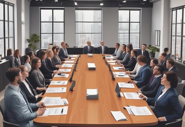 A web page from Razorpay displaying marketing content about financial services. The page includes a 3D illustration of a cube surrounded by floating labels with financial terms like 'Virtual Account' and 'Vendor Payouts'. The text encourages business growth through automated financial solutions. Navigation links for various services are visible at the top.