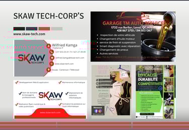 Réalisations visuel de skaw tech-corp's pour ces clients