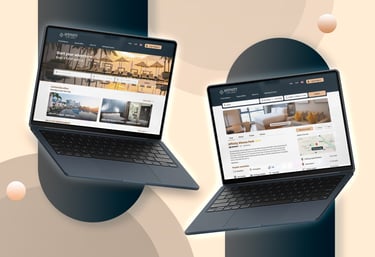 UX case study of a modern hotel booking website with intuitive user experience design