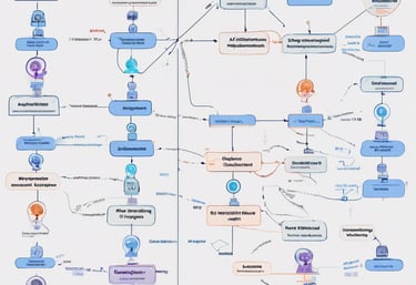 man writing on glass board