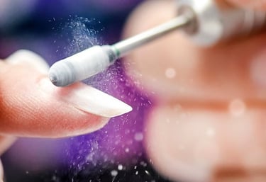 Problemas de salud producidos por el polvo de uñas.