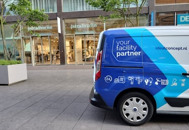 Retail Schoonmaak en Dienstverlening bedrijfsauto