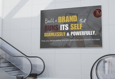 a sign that says brand on it