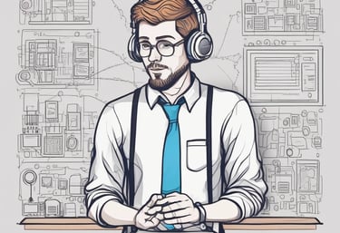 Close-up of a computer server with blinking lights in a data center.