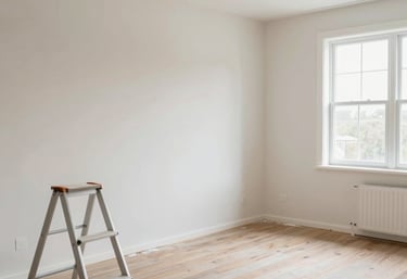 a man riding a skateboard down a street next to tall buildings