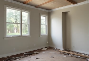 A beautifully constructed custom deck in a backyard.