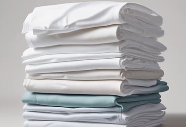 A satisfied customer receiving clean textiles.