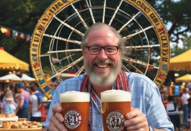 A vibrant cultural festival showcasing traditional German music and dance.