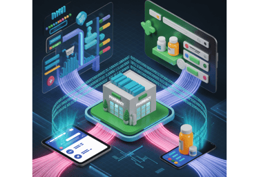 a building with a lot of different types of devices PharmaMarketing360