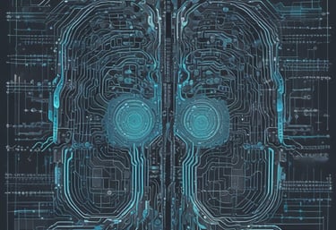 A modern office space showcasing teamwork in technology.