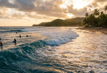 Rincon Puerto Rico surfing day