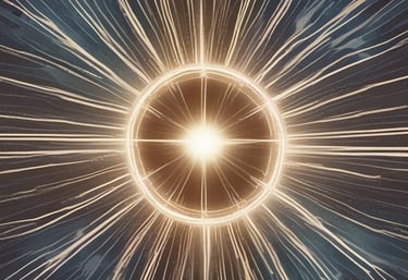 A serene workspace with soft blue and beige tones featuring a journal and calming candle.