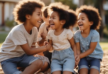 A person is holding a book titled 'College English Creative Communication' in front of their face, while making a peace sign gesture with their hand. The setting appears to be a classroom with wooden desks and several people in the background, slightly blurred.
