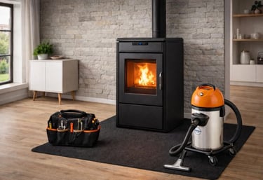 Ramonage ramoneur Aveyron Decazeville Rodez poêle granulés cuisinière cheminée