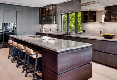 Modern Italian kitchen with high-end cabinetry