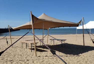 Stretch tente plage saint nazaire