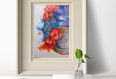 watercolour painting | calligraphy | York, Ontario | cyan myna