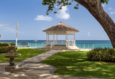 Gazebo on the beach, Destination Wedding Romanic dinner