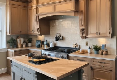 A small shoe repair shop with various signs advertising shoe repair services. The front table showcases a sign with the name 'Reparadora de Calzado Ruben's King' along with images of a boot and a lion. Shelves are stacked with shoes and shoe-related items. Tools and materials are visible, indicating a workspace for repairs.