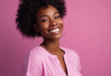 woman smiling