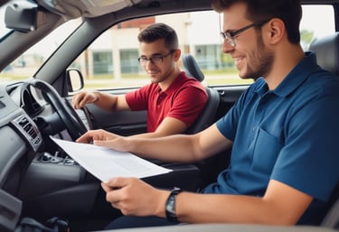 A school bus with the words 'USE YOUR VOICE' written in bright blue marker on the front windshield. Other smaller messages like 'I LOVE YOU', 'NO JUSTICE', and 'NO PEACE' are also visible. The bus has a yellow exterior with flashing orange lights and the label 'SCHOOL BUS' above the windshield.