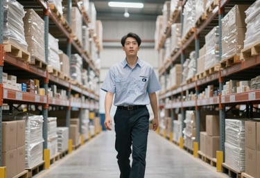 man pouring cements on road