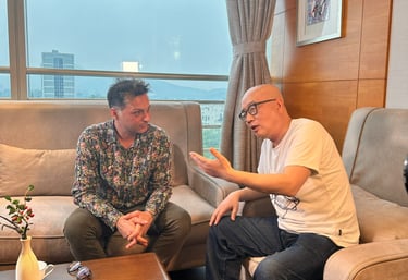 Francesco De Luca e Han Dong, Nanchino, 2024.