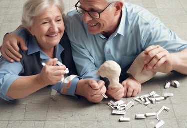 A person is sitting at a desk in front of a computer monitor displaying a financial website. The room is softly lit with natural light coming in from a nearby window. A desk lamp and a plant add to the aesthetic of the workspace. The person is holding a smartphone to their ear, appearing to be in a call.