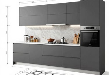 Bright, modern kitchen with natural wood cabinets and a large island bathed in sunlight.