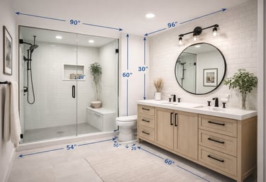 Modern bathroom tile installation by Home Remodeling Phoenix