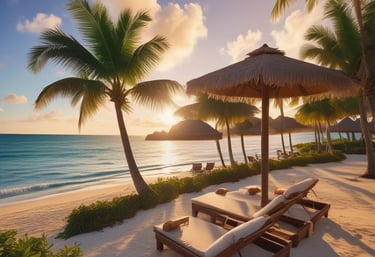 A group of happy travelers exploring a vibrant city.