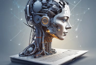 An illustration representing artificial intelligence and machine learning.