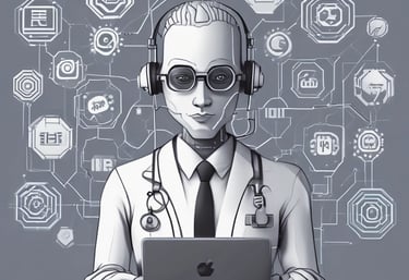 A smartphone is displayed on a black stand, showing an app with the text 'Transforming Ideas into Reality'. Behind the phone, there are blurred green plants. To the left, a white mug with 'webflow' written on it is placed. The scene is set against a dark surface, and there is a checkered board partially visible.