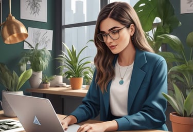 Emprendedora-utilizando-inteligencia-artificial-en-su-negocio