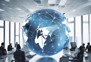 three person pointing the silver laptop computer