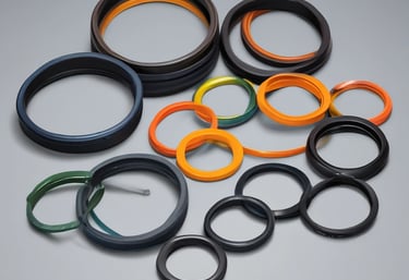 Two workers are engaged in maintenance work on a street, using a specialized vehicle equipped with a hose and large equipment. One worker is handling tools near an open manhole, while the other operates machinery on the vehicle.