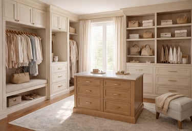 Calm, organized home space designed for seamless daily living