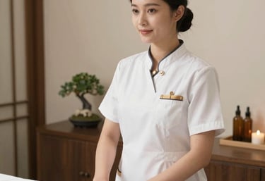 woman using laptop and looking side