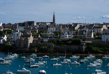 Ville de Concarneau en bretagne