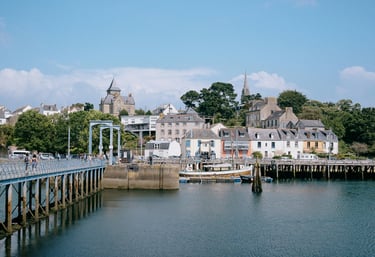 Ville de quimper en bretagne