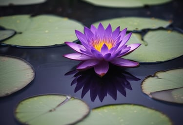 white lotus flower on water