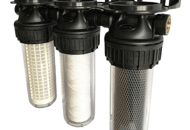 3-traps waterfilterinstallatie voor zuiver drinkwater in woning in Rotterdam-Hoogvliet